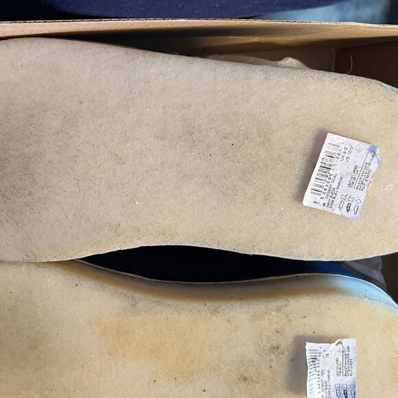 Clarks Originals Desert Coal - Blue Suede Size 10